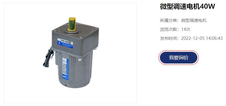 微型調速電機